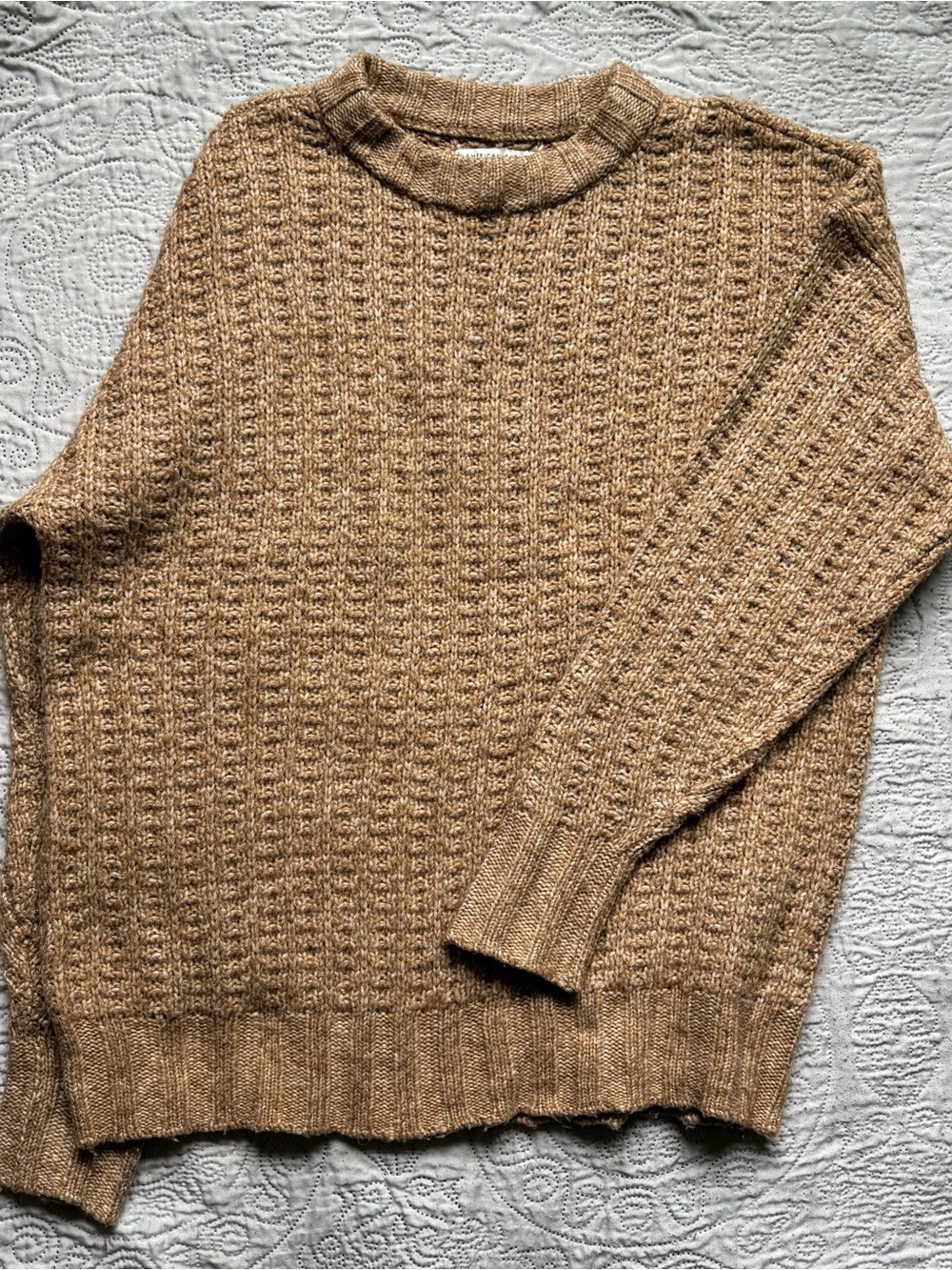AE Whoa So Cozy Waffle Sweater
